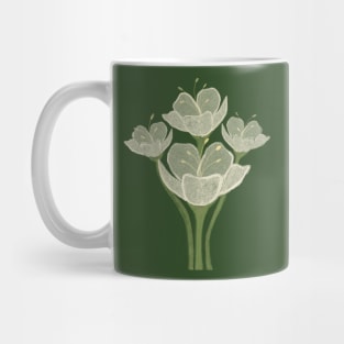 Flowers in green Mug